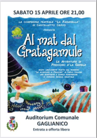 15 Aprile 2023 Spettacolo teatrale "Al mat dal Gratagamule" 