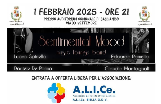 Concerto Sentimental Mood sabato 1 febbraio 2025 alle ore 21.00