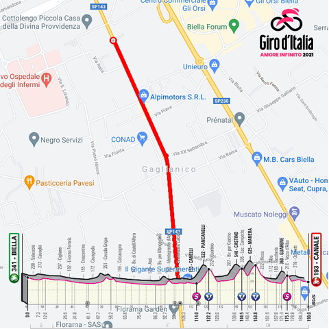 Chiusura strade per 3 tappa Giro d’Italia 2021 - Lunedì 10 Maggio